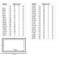 Beterbad Mariana (120x70x4 cm) douchebak Rechthoek Wit
