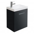 Wiesbaden Emma toiletmeubel 50x25x50 cm hoogglans grijs