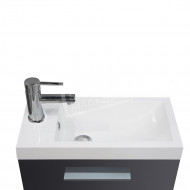 Wiesbaden Emma toiletmeubel 50x25x50 cm hoogglans grijs