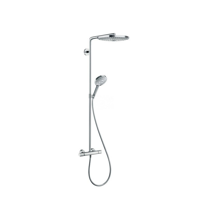 Hansgrohe Raindance thermostatisch (douche) opbouw douchecombinatie set chroom-wit 27129400