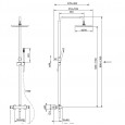 Beterbad Pure Cinca opbouw regendouche set chroom CN5316