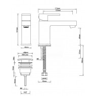 Wiesbaden Leine basic wastafelkraan chroom