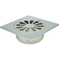 Chroom ABS doucheput 14x14 onder 40mm