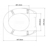 Soft-close toiletzitting wit met RVS scharnieren