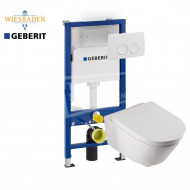 Wiesbaden Metro toiletset met Geberit UP100 en Delta21 bedieningspaneel