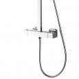 Wiesbaden Rombo Eco opbouw regendouche set chroom incl. handdouche