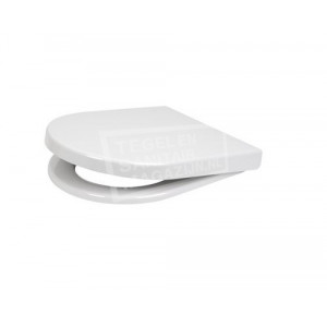 Plus & Compact sloft close closetzitting met deksel wit 