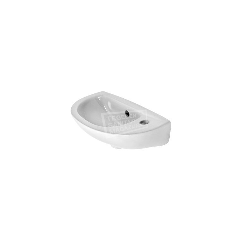 Plieger Compact (42x22cm) Fontein Wit Met overloop Plieger Compact (42x22cm) Fontein Wit Met overloop