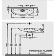 Plieger Compact (42x22cm) Fontein Wit Met overloop