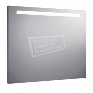 Aluminium spiegel met TL verlichting 120 cm