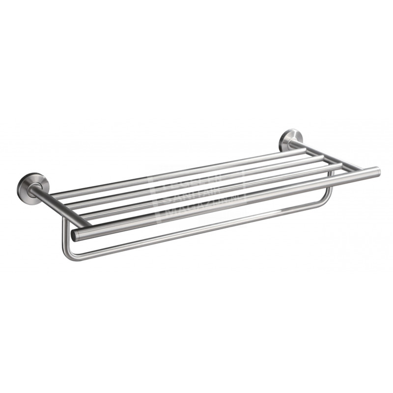 Wiesbaden 304-Handdoekrek Lig/Hang Rond 60 cm RVS