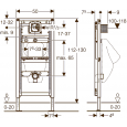 Geberit Duofix urinoir inbouw element