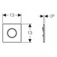 Geberit Sigma 01 drukplaat geschikt voor Geberit urinoir element