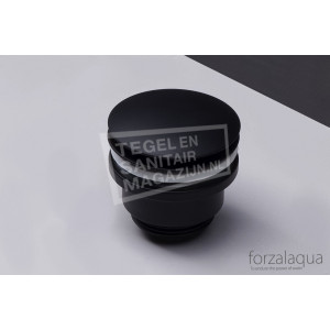 Forzalaqua Afvoerplug Chroom 5/4" Push Open Zwart