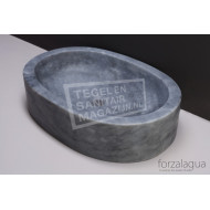 Forzalaqua Firenze Waskom Cloudy Marmer Gezoet 50x35x12 cm