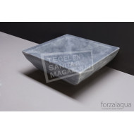 Forzalaqua Siracusa Waskom Cloudy Marmer Gezoet 40x40x15 cm