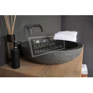 Forzalaqua Verona XL Waskom Graniet Gepolijst Gebrand dia. 50x12 cm