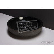 Forzalaqua Verona XL Waskom Graniet Gepolijst Gebrand dia. 50x12 cm