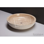 Forzalaqua Verona XL Waskom Travertin Gepolijst dia. 50x12 cm