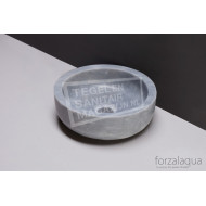 Forzalaqua Verona XS Waskom Cloudy Marmer Gezoet dia. 30x10 cm