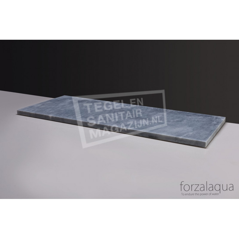 Forzalaqua Plateau Wastafelblad Rechthoek Cloudy Marmer Gezoet 100,5x51,5x3 cm 1 afvoergat (72mm) Forzalaqua Plateau Wastafelblad Rechthoek Cloudy Marmer Gezoet 100,5x51,5x3 cm 1 afvoergat (72mm)