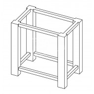 Forzalaqua Onderstel RVS Geborsteld 80x51x80 cm