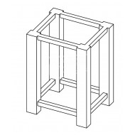 Forzalaqua Onderstel RVS Geborsteld 60x51x80 cm