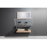 Forzalaqua Bellezza Wastafel 100 cm Hardsteen Gezoet 100,5x51,5x9 cm 1 wasbak zonder kraangaten