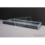 Forzalaqua Palermo Wastafel 100 cm Cloudy Marmer Gezoet 100,5x51,5x9 cm 1 wasbak 2 kraangaten