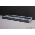 Forzalaqua Palermo Wastafel 100 cm Cloudy Marmer Gezoet 100,5x51,5x9 cm 1 wasbak 2 kraangaten