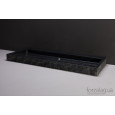 Forzalaqua Palermo Wastafel 100 cm Basalt Gekapt 100,5x51,5x9 cm 1 wasbak zonder kraangaten