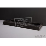 Forzalaqua Palermo Wastafel 120 cm Hardsteen Gezoet 120,5x51,5x9 cm 1 wasbak zonder kraangaten