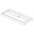 Forzalaqua Palermo Wastafel 120 cm Graniet Gekapt 120,5x51,5x9 cm 1 wasbak 1 kraangat