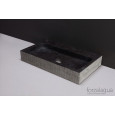 Forzalaqua Taranto Wastafel 50 cm Hardsteen Gefrijnd 50x30x8 cm 1 wasbak zonder kraangaten