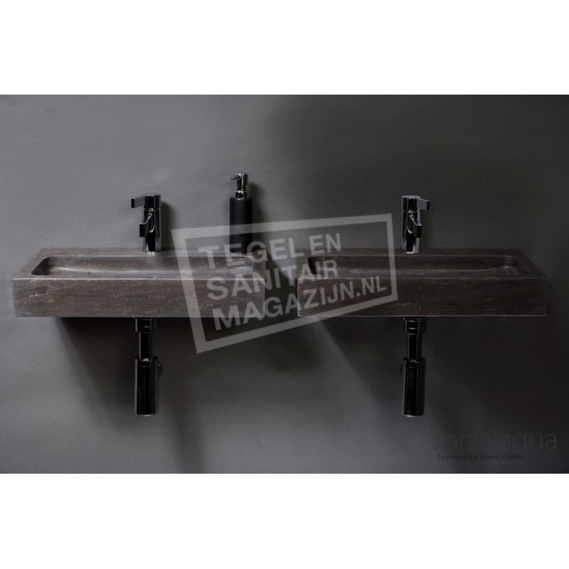 Forzalaqua Taranto Wastafel 50 cm Hardsteen Gezoet 50x30x8 cm 1 wasbak 1 kraangat Forzalaqua Taranto Wastafel 50 cm Hardsteen Gezoet 50x30x8 cm 1 wasbak 1 kraangat