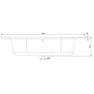 Whirlpool Bibury Napels Basis (145x145x44,5cm) Hoekbad Pneumatisch