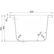 Whirlpool Bibury Rome Basis (180x80x49,5cm) Pneumatisch