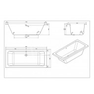 Whirlpool Bibury Rome Basis (190x90x50cm) Pneumatisch