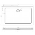 Wiesbaden SMC (120x80x4 cm) Douchebak Rechthoek Wit