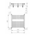 Plieger Quadro handdoekradiator (500x485) 204 Watt Wit