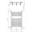 Plieger Quadro handdoekradiator (500x695) 306 Watt Wit