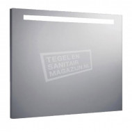 Aluminium spiegel met TL verlichting 80 cm