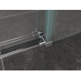 Wiesbaden Halle Schuideur (140x200 cm) Aluminium 8 mm Dik Helder Glas