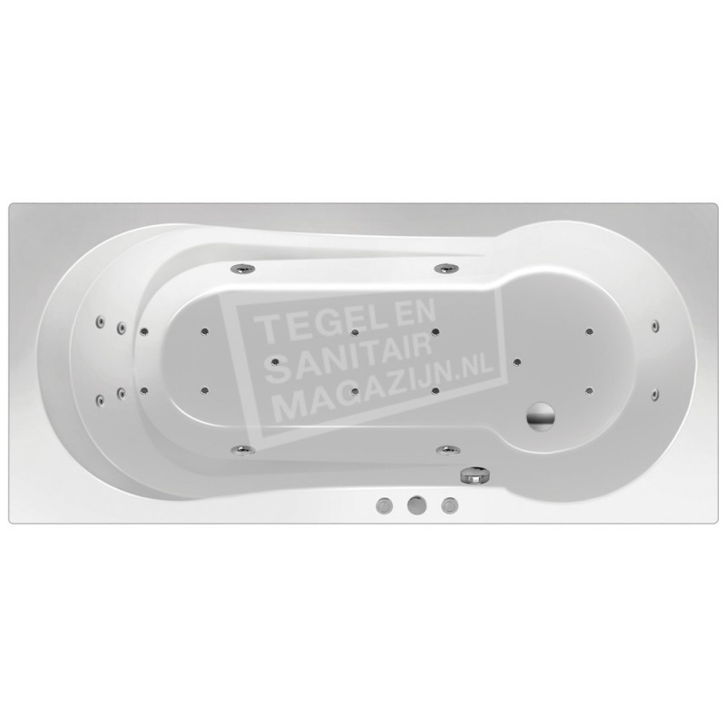 Beterbad/Xenz Whirlpool Basic 3 Lucht / Water (hydro) massagesysteem Beterbad/Xenz Whirlpool Basic 3 Lucht / Water (hydro) massagesysteem