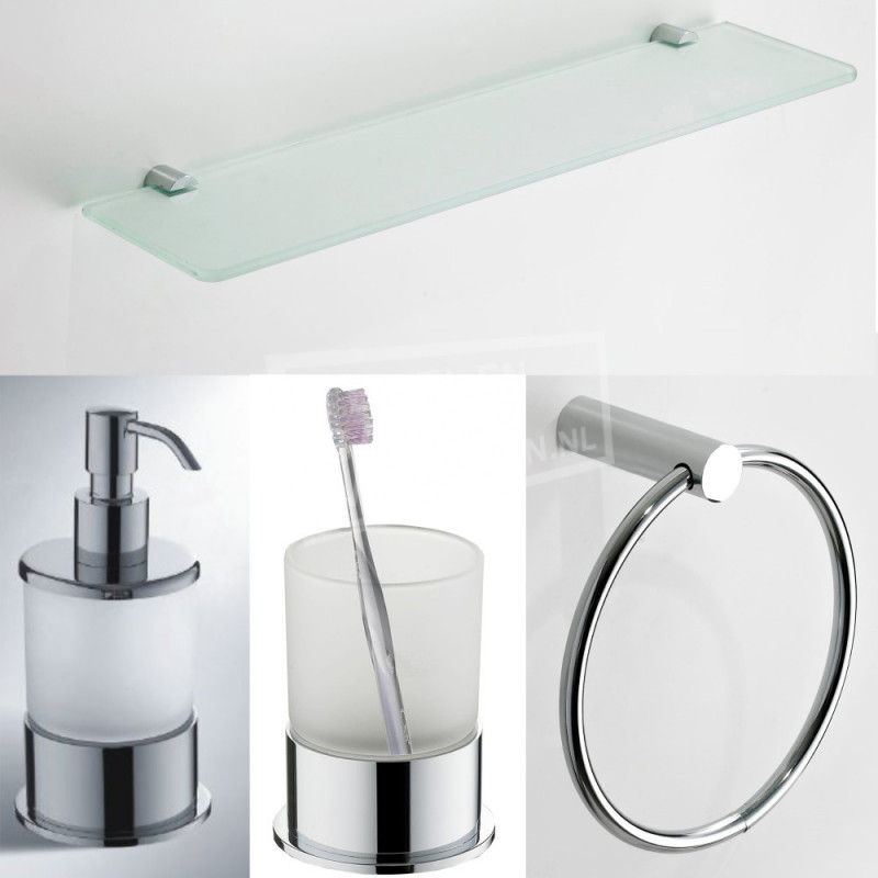 Complete Toiletset Grohe Basic chroom