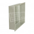 Sanilux Nicchia RVS Reserverolhouder (30x30x7 cm) voor Nis