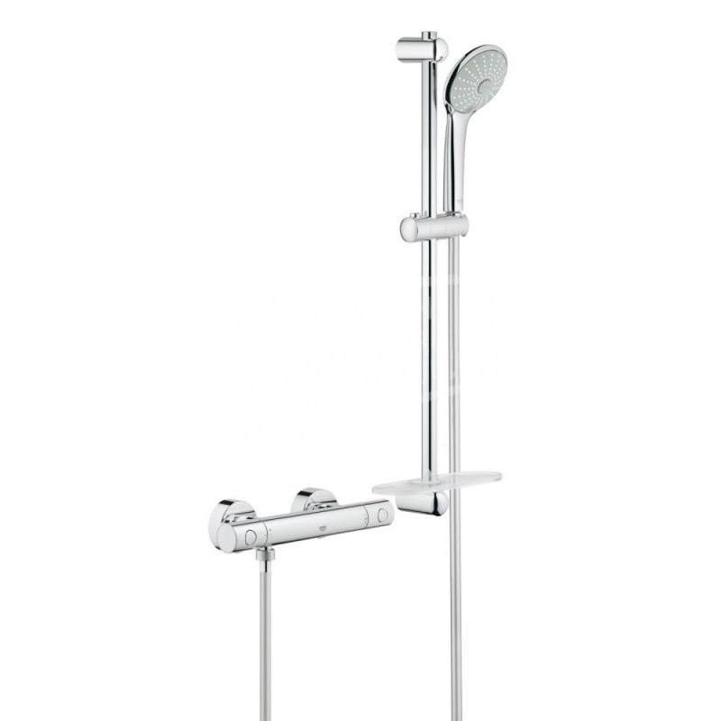 Grohe Grohtherm 1000 thermostatisch (douche) opbouw douchecombinatie set chroom 34286002