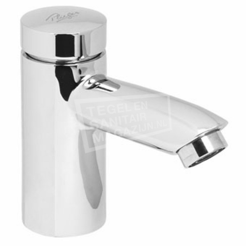 Plieger Clear toiletkraan zelfsluitend 1-2 clear chroom 021230699