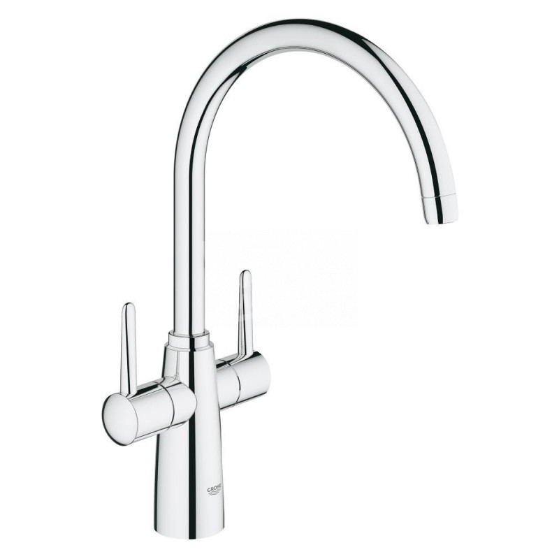 Grohe Ambi keukenmengkraan tweegreeps chroom 30189000