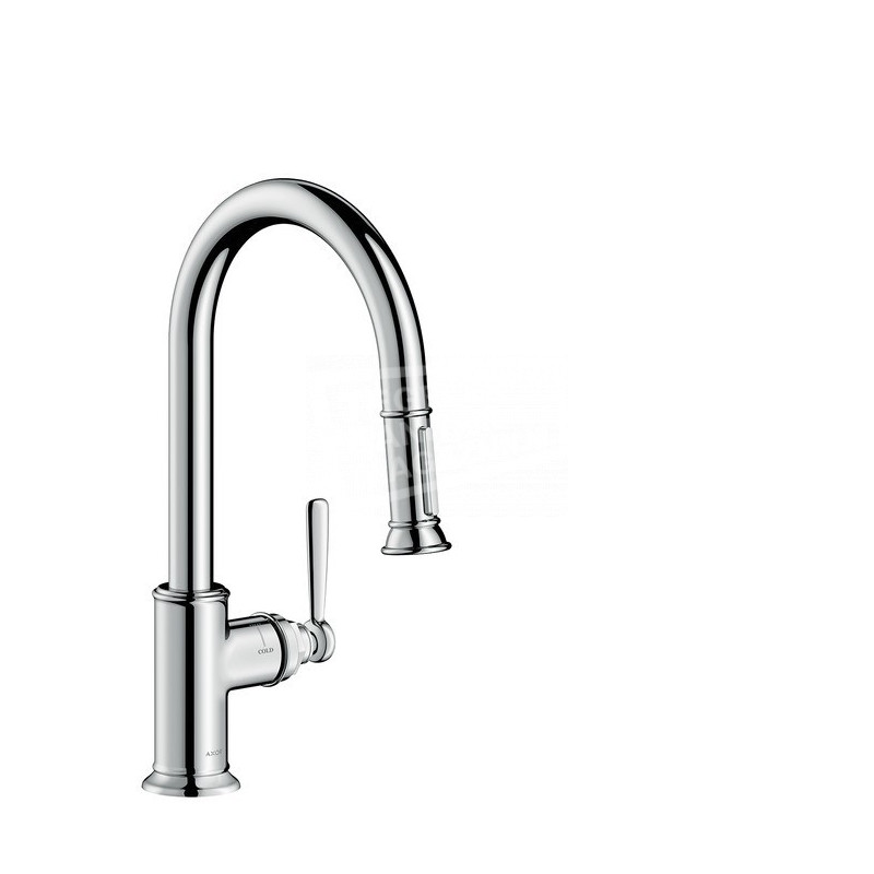 Hansgrohe Axor Montreux eengreeps keukenmengkraan met uittrekbare vuistdouche 16581000